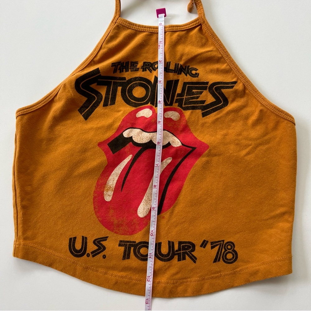 ❌SOLD❌ The Rolling Stones Halter Crop Top - Picture 3 of 5